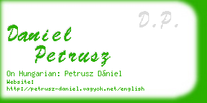 daniel petrusz business card