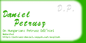 daniel petrusz business card
